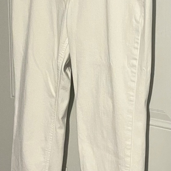 J.Jill White Denim Jeans Women’s Size‎ 12 High Rise Cropped Ankle Stretch - Picture 7 of 8